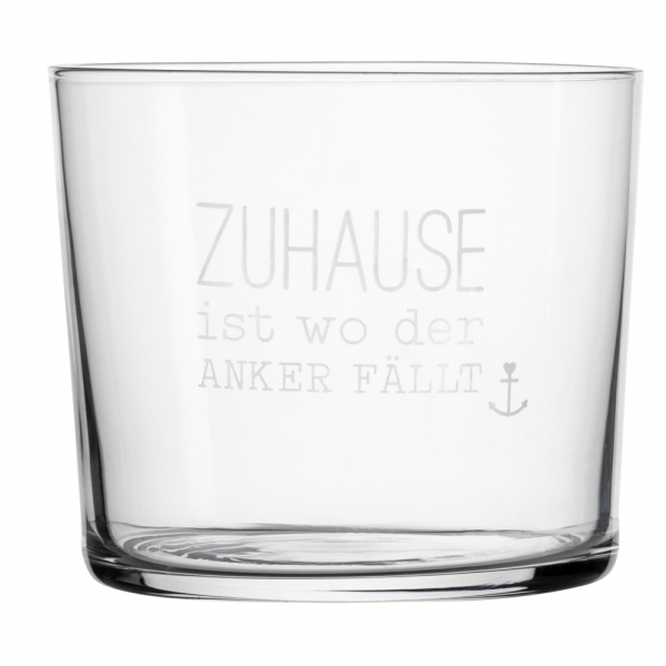 Wasserglas „Zuhause…“ MEER